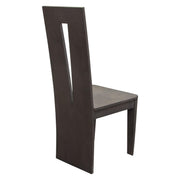 Motion 2-Pack Solid Mango Wood Dining Chair in Smoke Grey Finish w/ Silver Metal Inlay by Diamond Sofa - Furniture City (CA)l