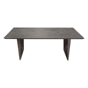 Motion Solid Mango Wood Dining Table in Smoke Grey Finish w/ Silver Metal Inlay by Diamond Sofa - Furniture City (CA)l
