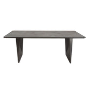 Motion Solid Mango Wood Dining Table in Smoke Grey Finish w/ Silver Metal Inlay by Diamond Sofa - Furniture City (CA)l