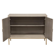 Prisma 2-Door Accent Cabinet w/ Dyed Bone Inlay Sunburst w/ Brass Legs by Diamond Sofa - Furniture City (CA)l