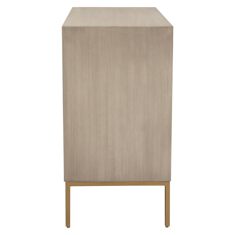 Prisma 2-Door Accent Cabinet w/ Dyed Bone Inlay Sunburst w/ Brass Legs by Diamond Sofa - Furniture City (CA)l