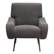 Cameron Accent Chair in Chair Boucle Textured Fabric w/ Black Leg by Diamond Sofa - Furniture City (CA)l