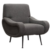 Cameron Accent Chair in Chair Boucle Textured Fabric w/ Black Leg by Diamond Sofa - Furniture City (CA)l