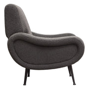 Cameron Accent Chair in Chair Boucle Textured Fabric w/ Black Leg by Diamond Sofa - Furniture City (CA)l