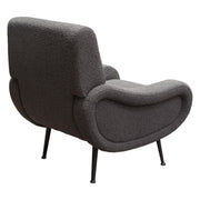 Cameron Accent Chair in Chair Boucle Textured Fabric w/ Black Leg by Diamond Sofa - Furniture City (CA)l