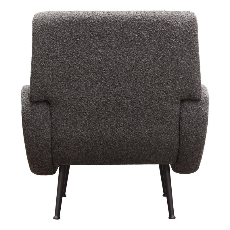 Cameron Accent Chair in Chair Boucle Textured Fabric w/ Black Leg by Diamond Sofa - Furniture City (CA)l