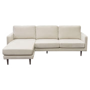 Kelsey Reversible Chaise Sectional in Cream Fabric by Diamond Sofa - Furniture City (CA)l