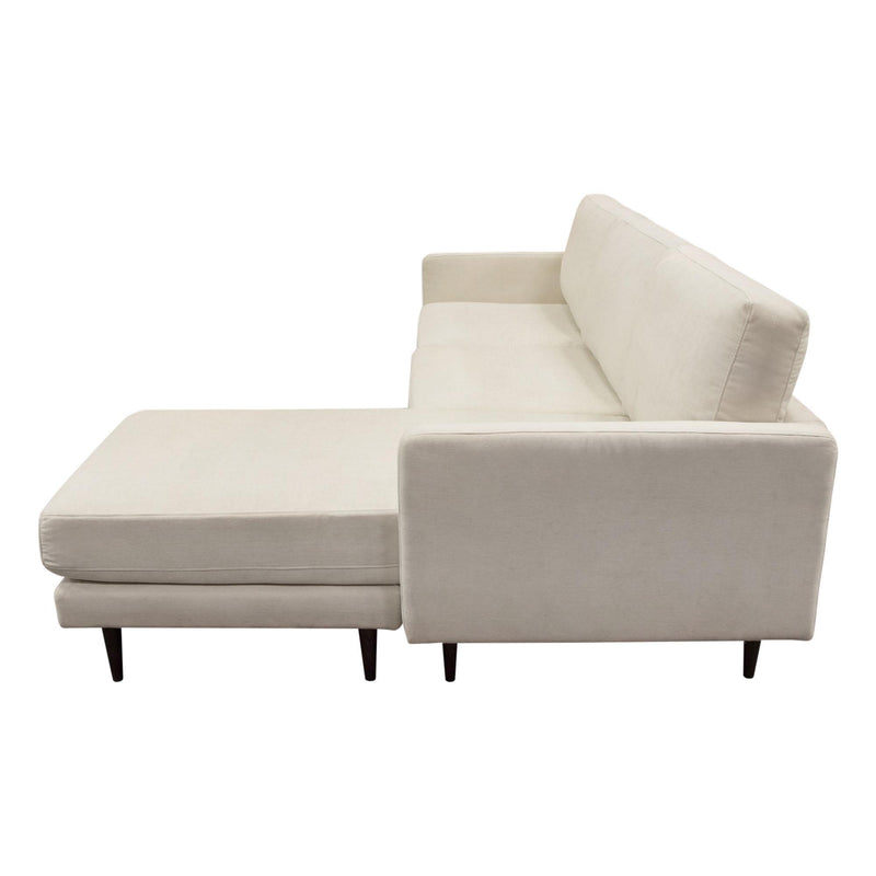 Kelsey Reversible Chaise Sectional in Cream Fabric by Diamond Sofa - Furniture City (CA)l