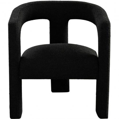 Scout Dining/Accent Chair in Black Boucle Fabric - Furniture City (CA)l