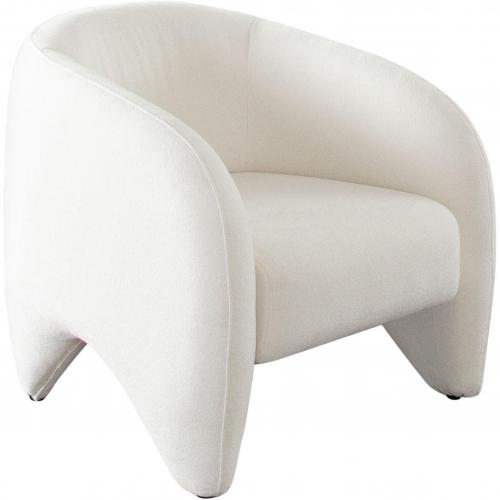 Link Accent Chair in Elite Ivory Fabric - Furniture City (CA)l