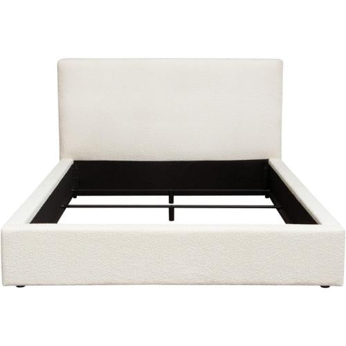 Cloud 43" Low Profile Eastern King Bed in Ivory Boucle Fabric - Furniture City (CA)l