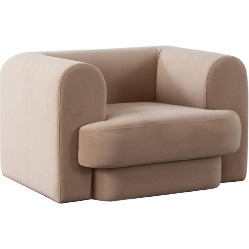 Form Chair in Camel Performance Velvet - Furniture City (CA)l