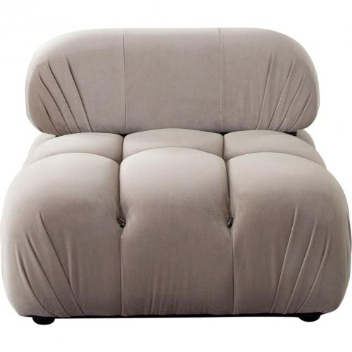 Paloma Armless Chair in Mink Tan Velvet - Furniture City (CA)l