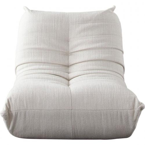 Ezra Armless Chair in Cream Fabric - Furniture City (CA)l