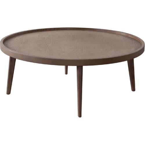 Clover Round Cocktail Table in Oak Finish - Furniture City (CA)l