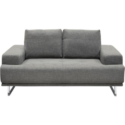 Russo Loveseat w/ Adjustable Seat Backs in Space Grey Fabric - Furniture City (CA)l