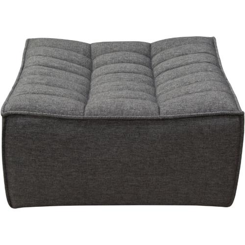 Marshall Scooped Seat Ottoman in Grey Fabric - Furniture City (CA)l