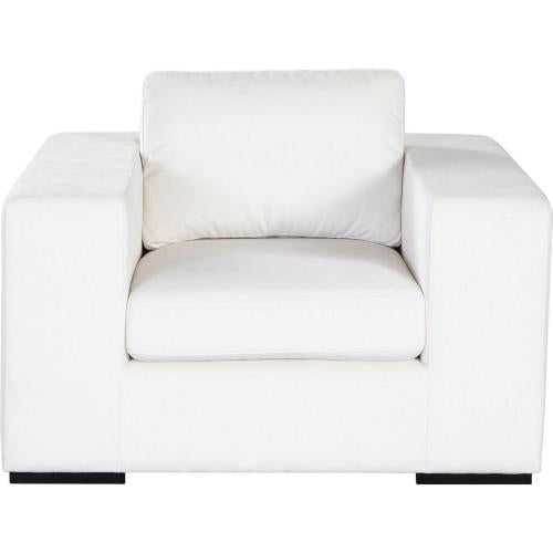 Muse Ottoman in Mist White Performance Fabric - Furniture City (CA)l