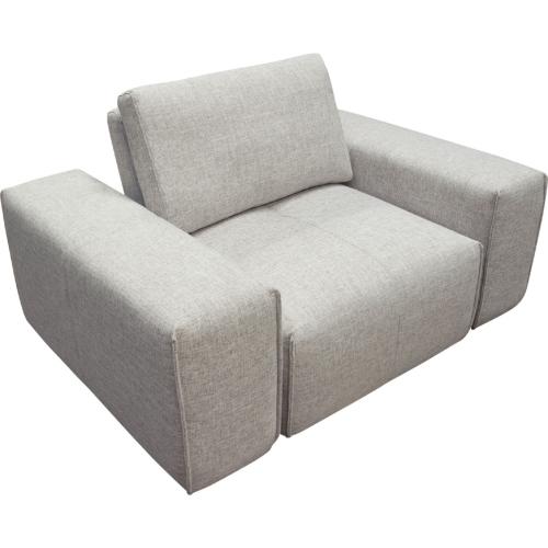 Jazz Modular 1-Seater with Adjustable Backrest in Light Brown Fabric - Furniture City (CA)l