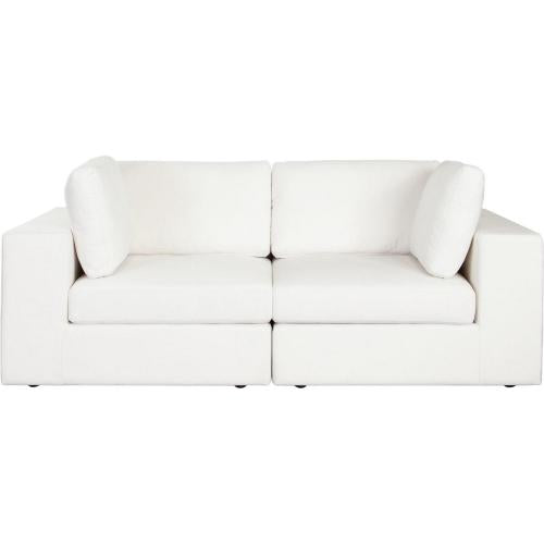 Muse 2PC Modular Sofa in Mist White Performance Fabric - Furniture City (CA)l