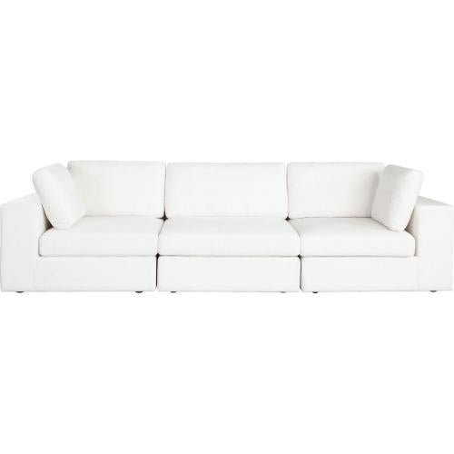 Muse 3PC Modular Sofa in Mist White Performance Fabric - Furniture City (CA)l
