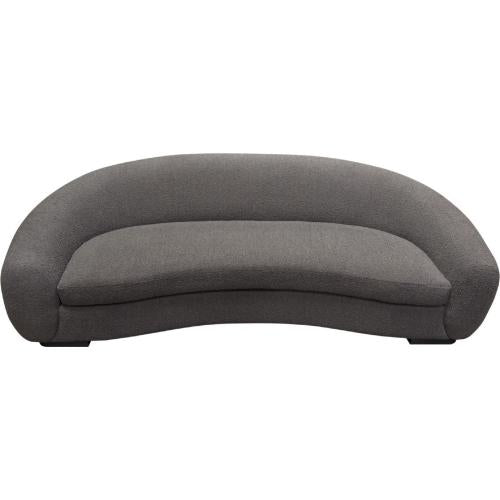 Pascal Sofa in Charcoal Boucle Textured Fabric w/ Contoured Arms & Back - Furniture City (CA)l