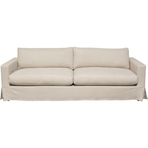 Savannah Slip-Cover Sofa in Sand Natural Linen - Furniture City (CA)l