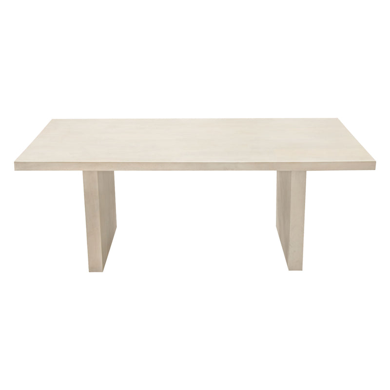 Sonoma 80" Solid Mango Wood Dining Table in Light Natural Grey Wash Finish by Diamond Sofa - Furniture City (CA)l