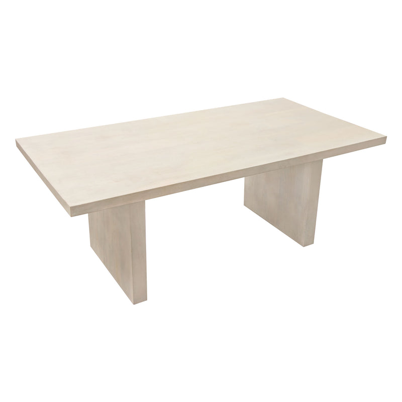 Sonoma 80" Solid Mango Wood Dining Table in Light Natural Grey Wash Finish by Diamond Sofa - Furniture City (CA)l