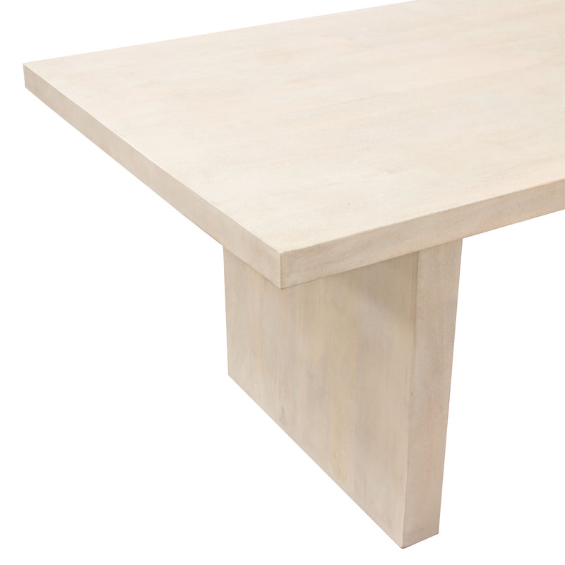 Sonoma 80" Solid Mango Wood Dining Table in Light Natural Grey Wash Finish by Diamond Sofa - Furniture City (CA)l