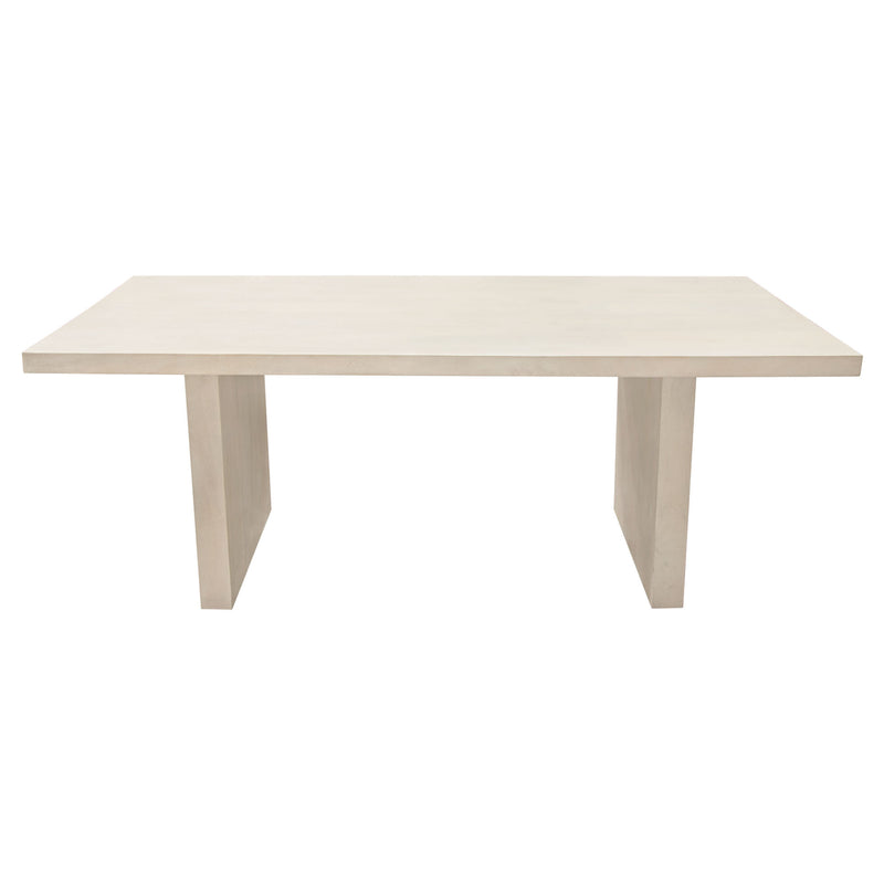 Sonoma 80" Solid Mango Wood Dining Table in Light Natural Grey Wash Finish by Diamond Sofa - Furniture City (CA)l