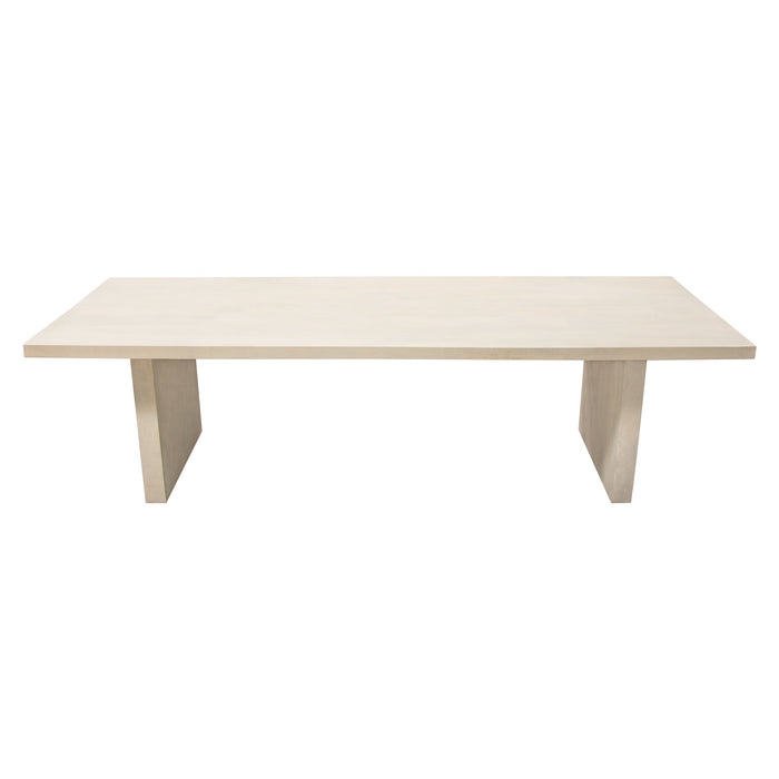 Sonoma 110" Solid Mango Wood Dining Table in Light Natural Grey Wash Finish by Diamond Sofa