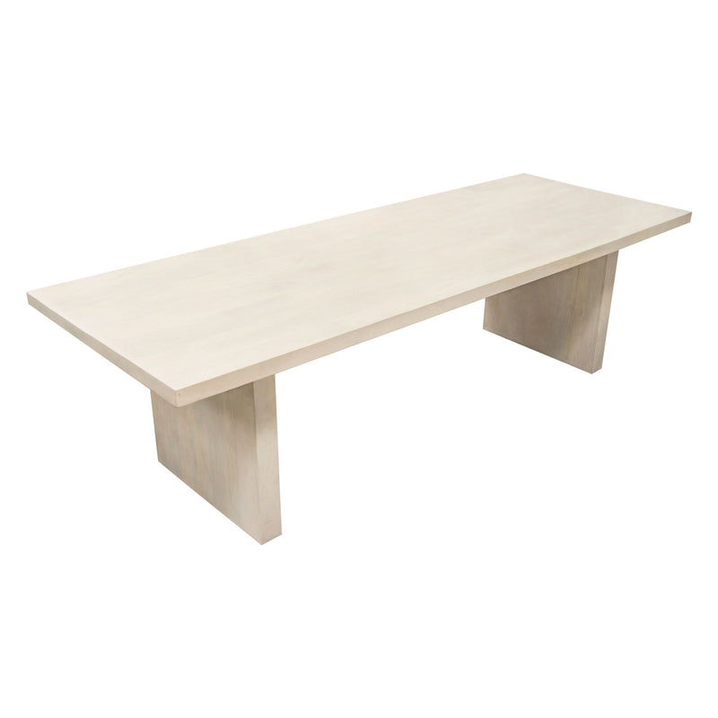 Sonoma 110" Solid Mango Wood Dining Table in Light Natural Grey Wash Finish by Diamond Sofa - Furniture City (CA)l