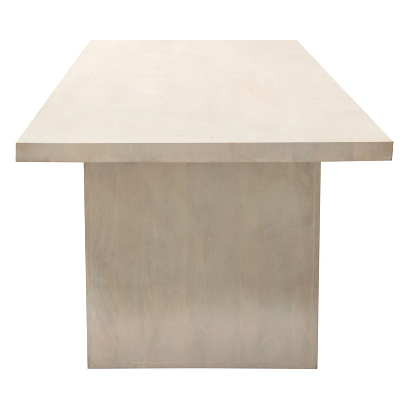 Sonoma 110" Solid Mango Wood Dining Table in Light Natural Grey Wash Finish by Diamond Sofa - Furniture City (CA)l