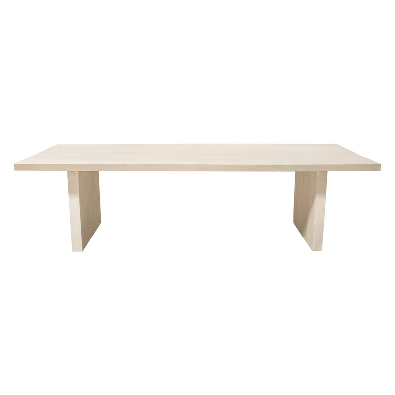 Sonoma 110" Solid Mango Wood Dining Table in Light Natural Grey Wash Finish by Diamond Sofa - Furniture City (CA)l