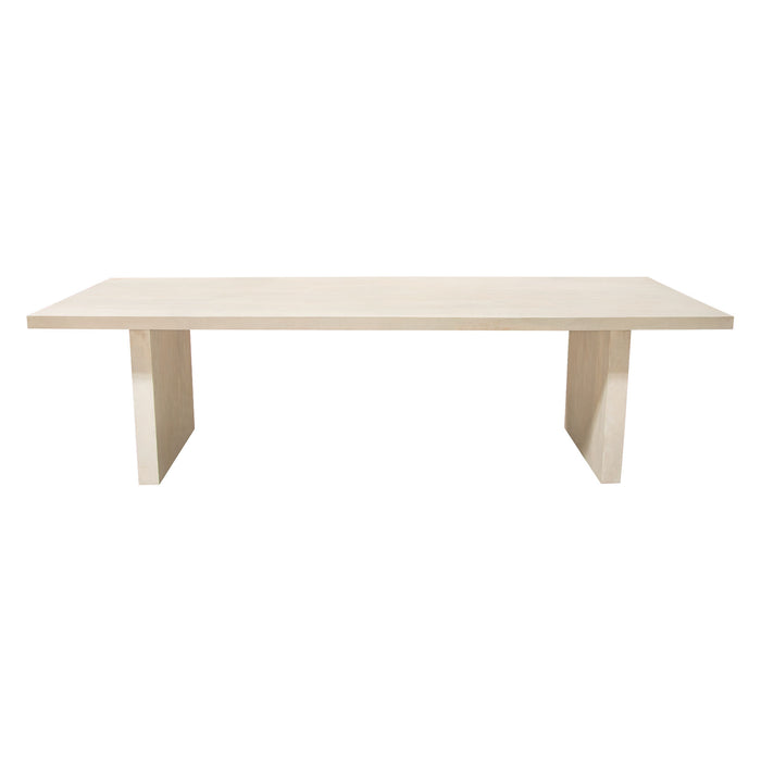Sonoma 110" Solid Mango Wood Dining Table in Light Natural Grey Wash Finish by Diamond Sofa