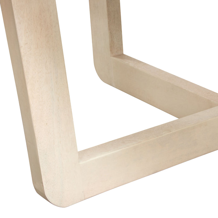 Solano 51" Round Solid Mango Wood Dining Table in Light Natural Grey Wash Finish by Diamond Sofa