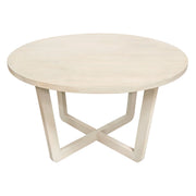 Solano 51" Round Solid Mango Wood Dining Table in Light Natural Grey Wash Finish by Diamond Sofa - Furniture City (CA)l