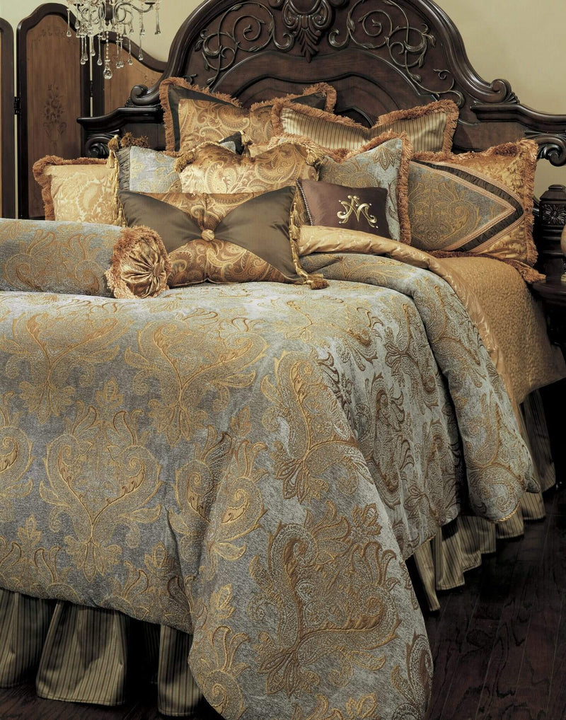 Elizabeth 12-Piece Queen Comforter Set - Aqua
