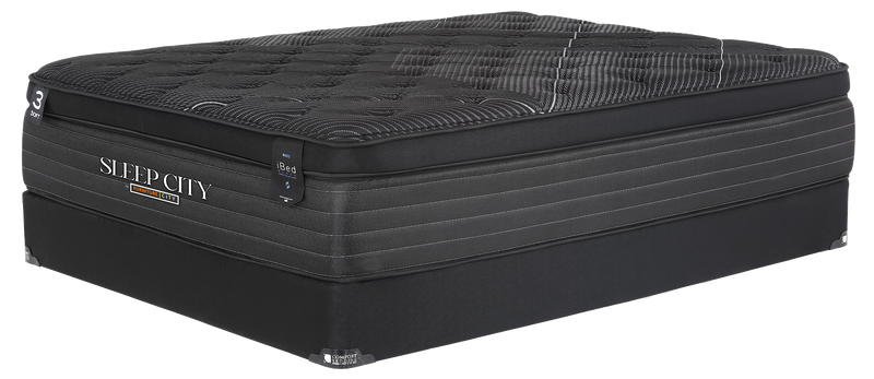 iBed Black Luxury Cool Gel Mattress - Furniture City (CA)l