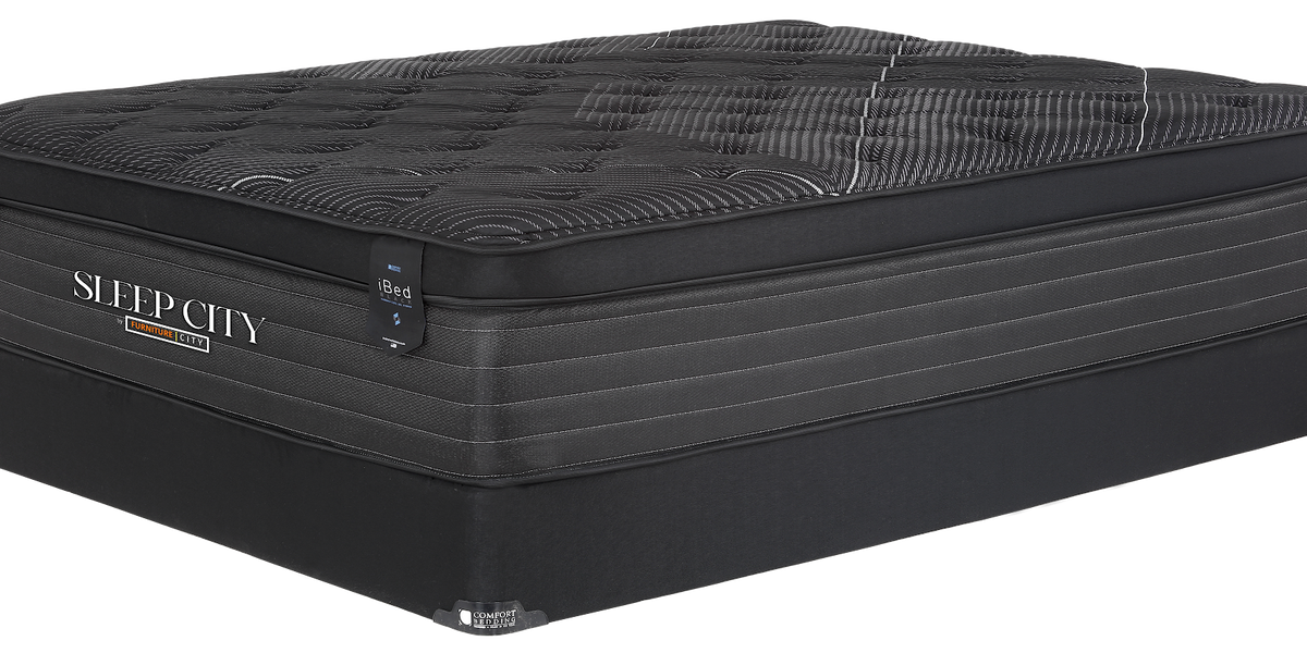 iBed Black Luxury Cool Gel Mattress — Furniture City (CA)