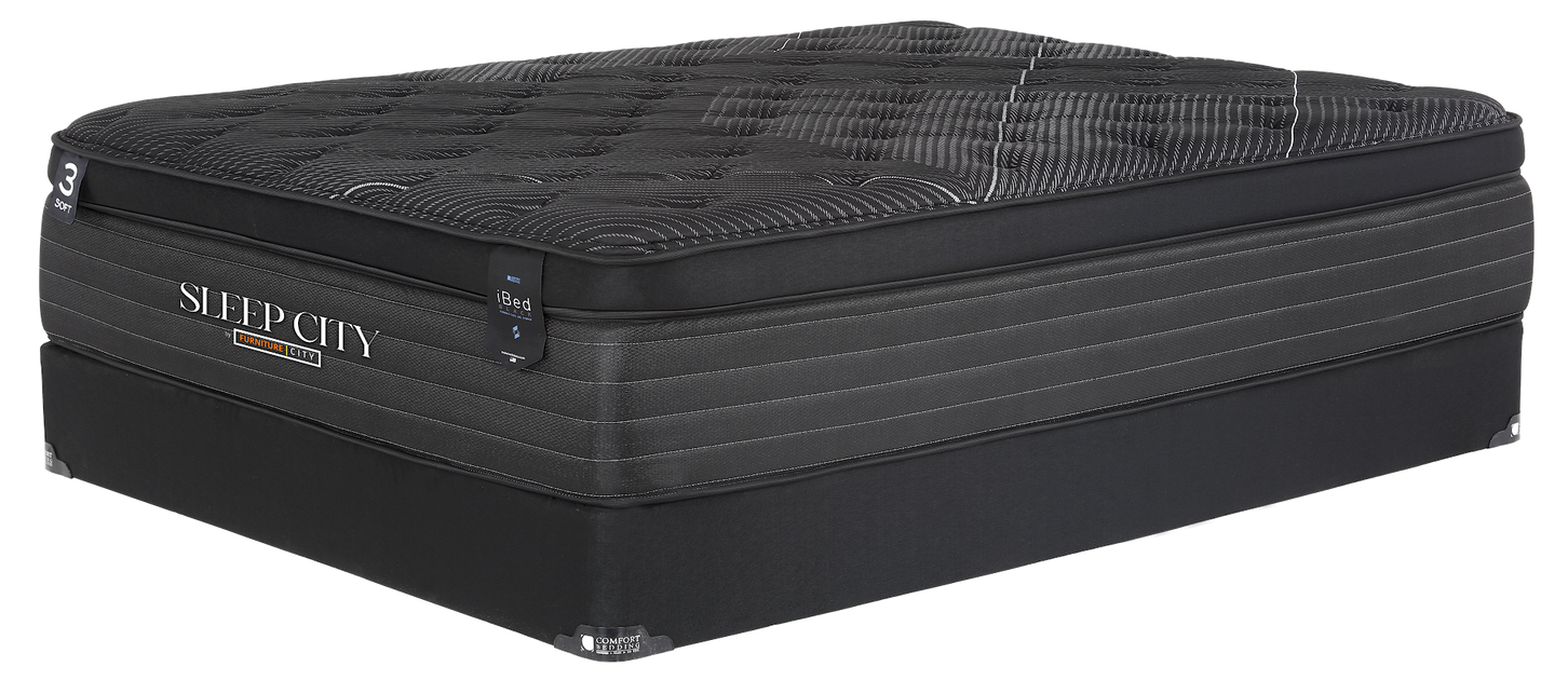 iBed Black Luxury Cool Gel Mattress — Furniture City (CA)l