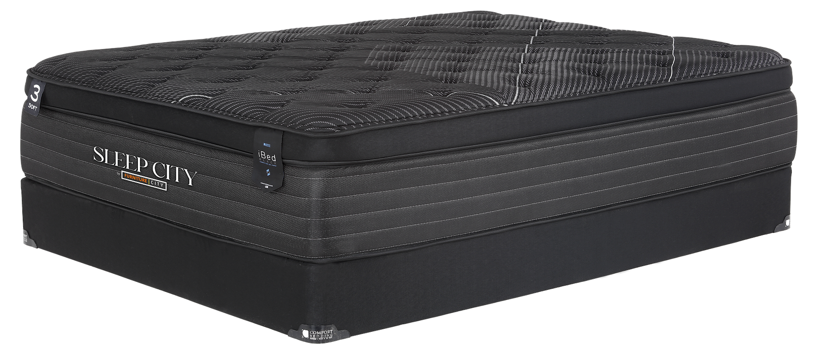 iBed Black Luxury Cool Gel Mattress