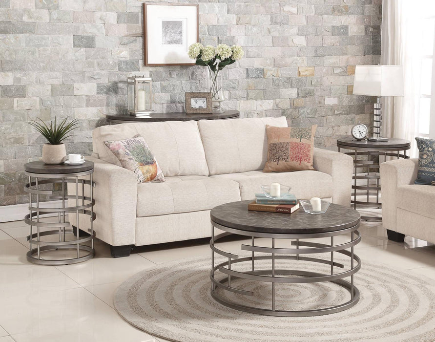 Flexsteel Halo Sofa Table in Silver - Furniture City (CA)l