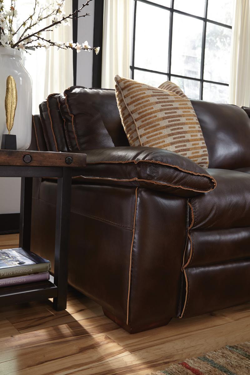 Flexsteel Carpenter Chairside Table in Rustic Brown - Furniture City (CA)l
