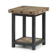 Flexsteel Carpenter Chairside Table in Rustic Gray - Furniture City (CA)l