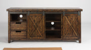 Flexsteel Carpenter Entertainment Base in Rustic Brown - Furniture City (CA)l