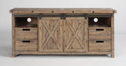 Flexsteel Carpenter Entertainment Base in Rustic Gray - Furniture City (CA)l