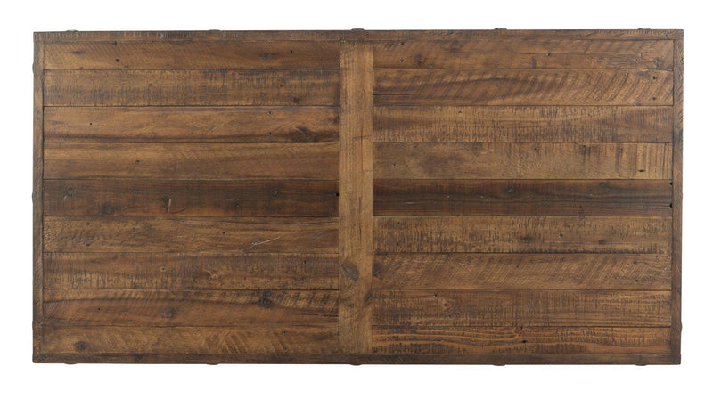Flexsteel Carpenter Rectangular Coffee Table in Rustic Brown - Furniture City (CA)l