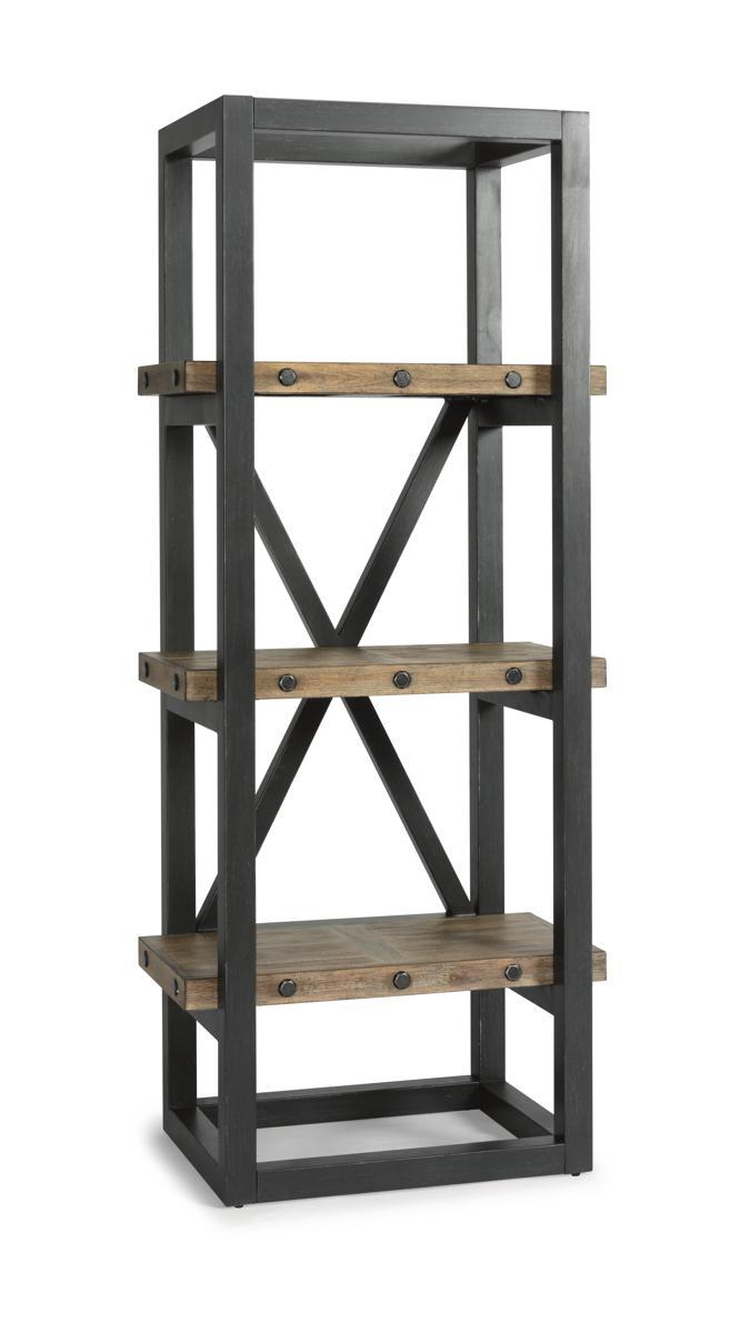 Flexsteel Carpenter Side Pier in Rustic Gray - Furniture City (CA)l